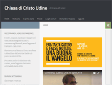 Tablet Screenshot of chiesadicristoudine.it